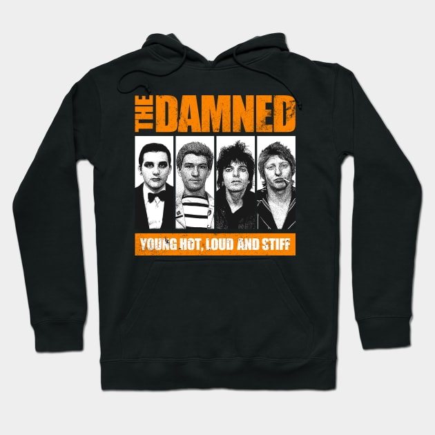 The Damned - 70s Punk Fanmade Hoodie by fuzzdevil